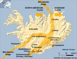 a tektonikus rok Izland alatt